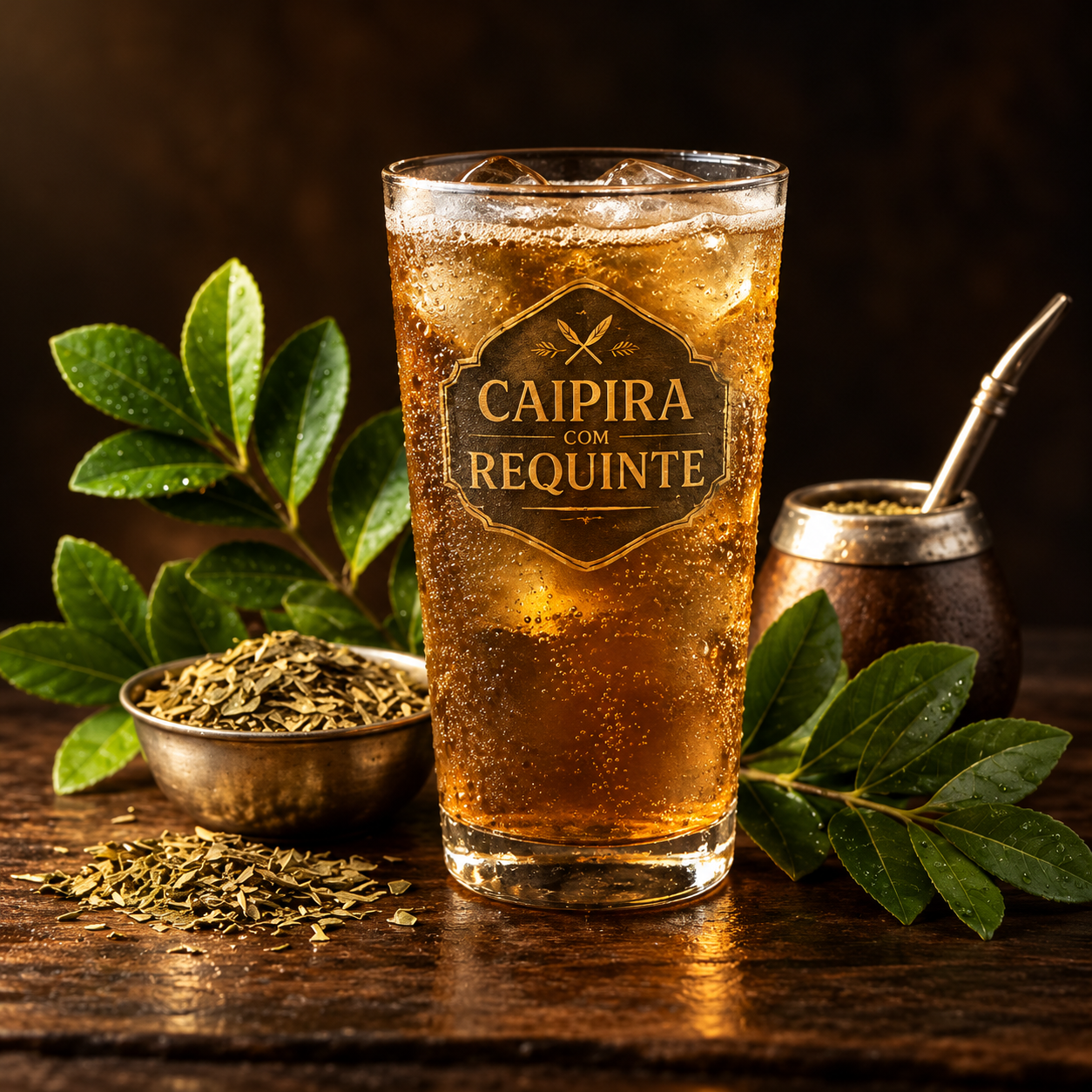 Chá mate gaseificado
